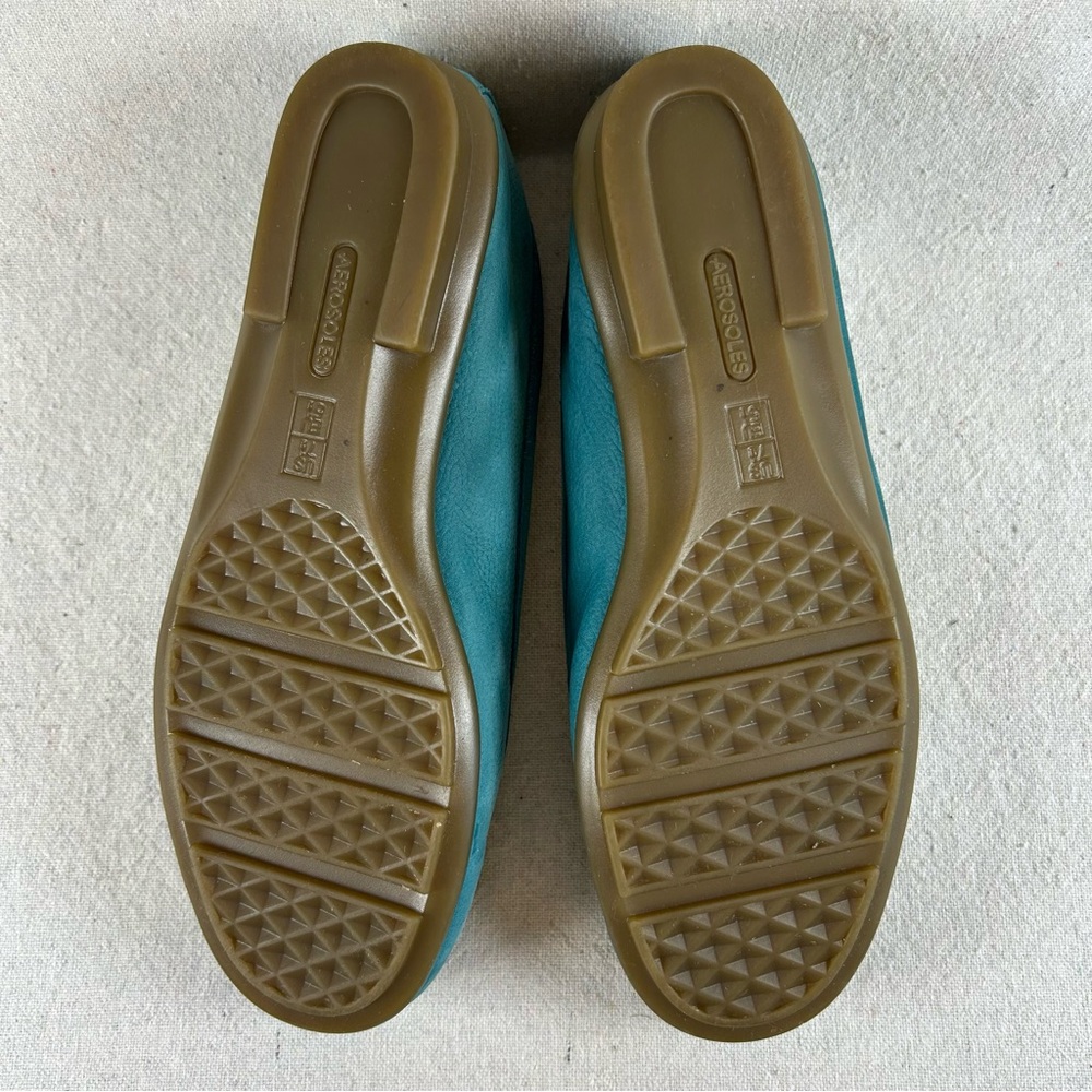Aerosoles Women’s 7.5 Teal Leather Loafer - Picture 9 of 11